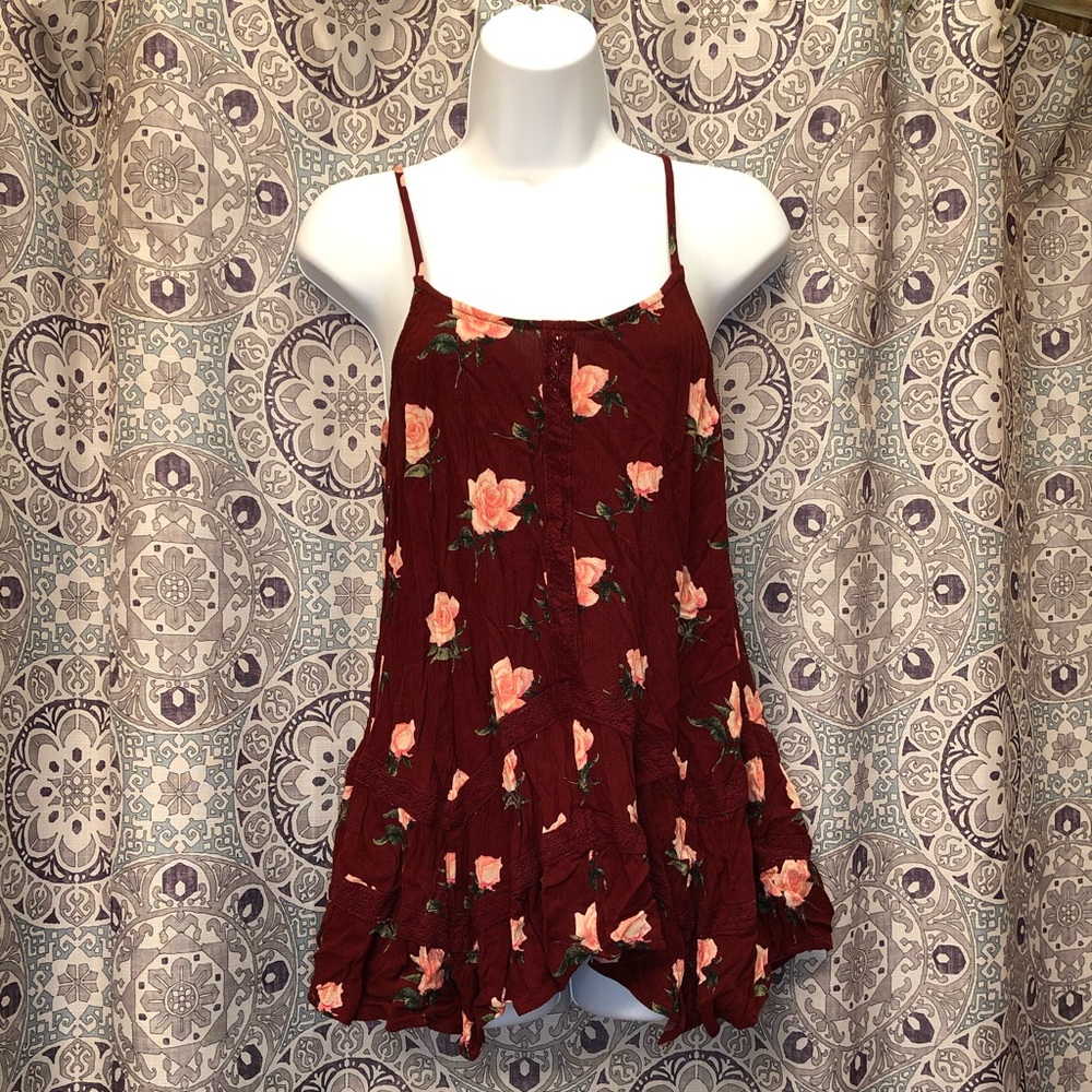 Floral American Eagle Tank
